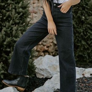 Distressed Denim High Waisted Jean